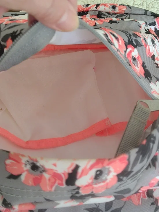 JanSport THE DIGIBREAK Coral Sparkle Pretty Posey Backpack - Picture 15 of 16